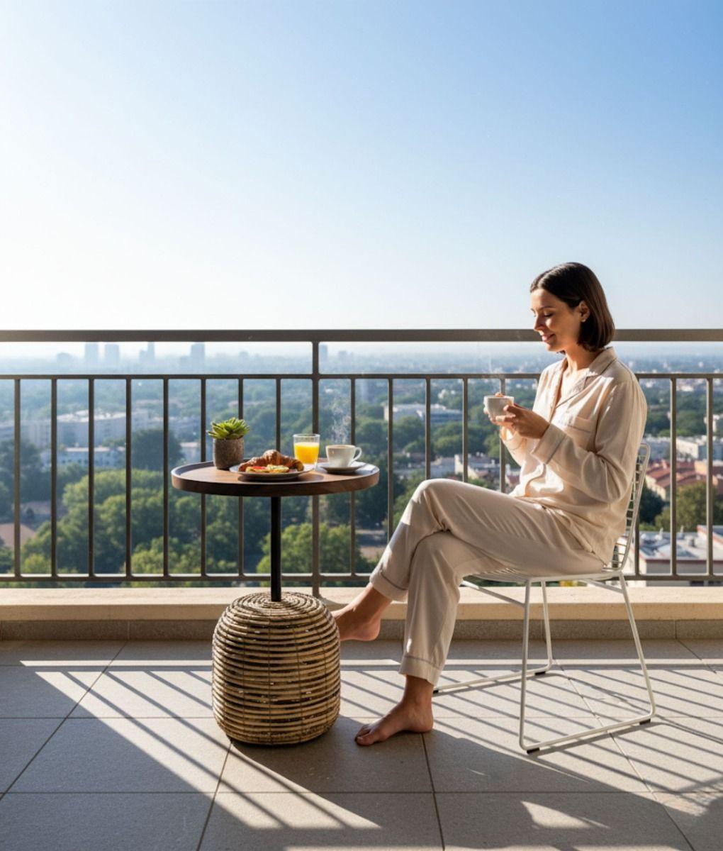 Mesa Auxiliar Decorativa Centro Moderna Hogar Redonda Jhn-2