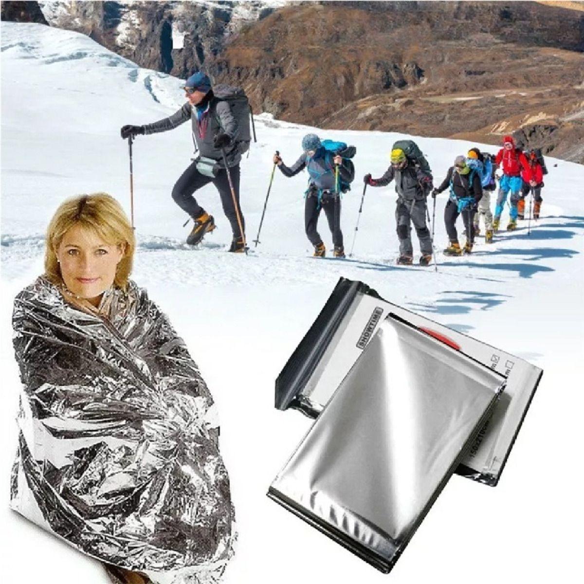 Set 10 Manta Termica Resistente Impermeable Camping  Lau -8