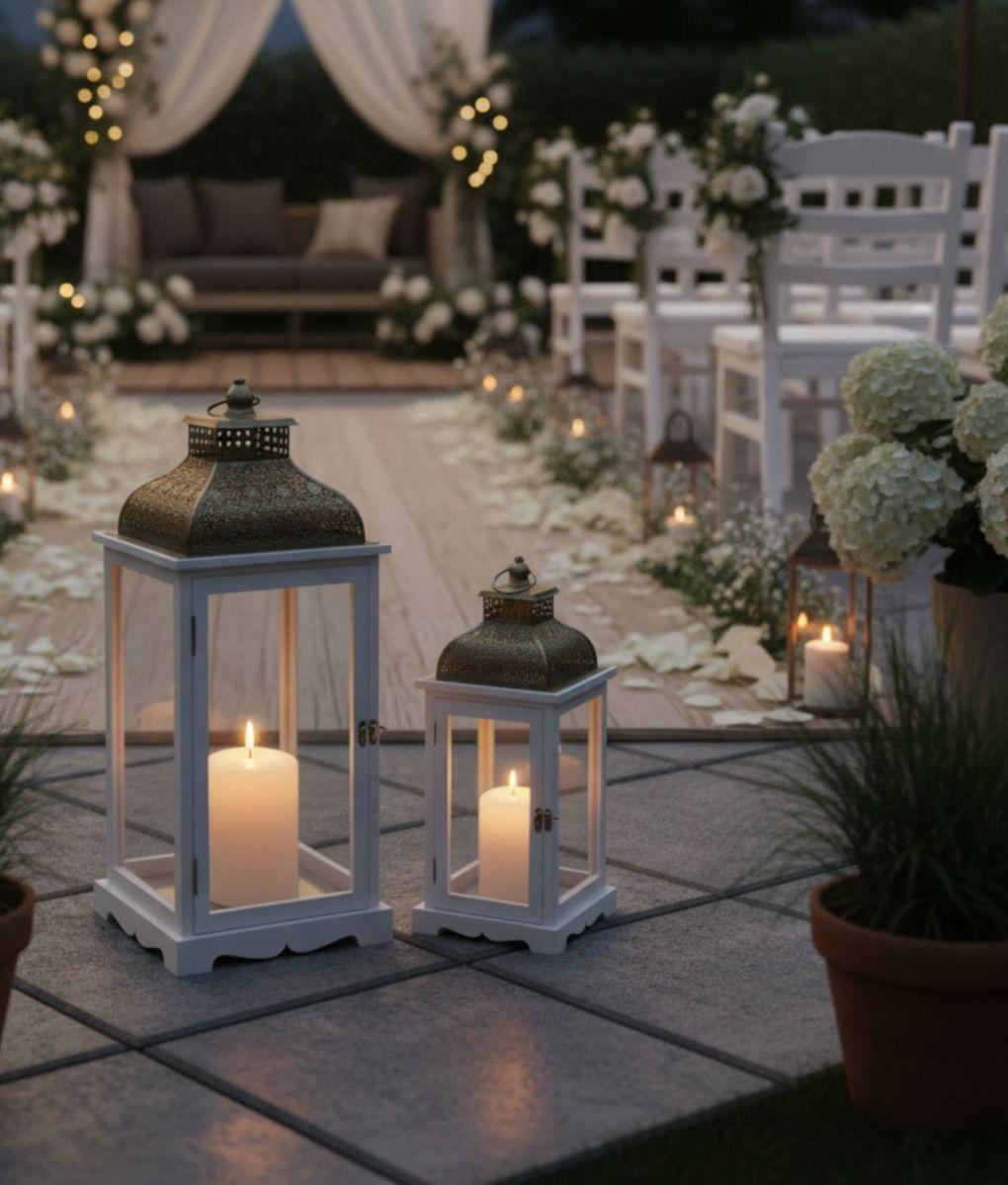 Set 2 Portavelas Decorativos Adorno Colgante Candelabros Jhn-8