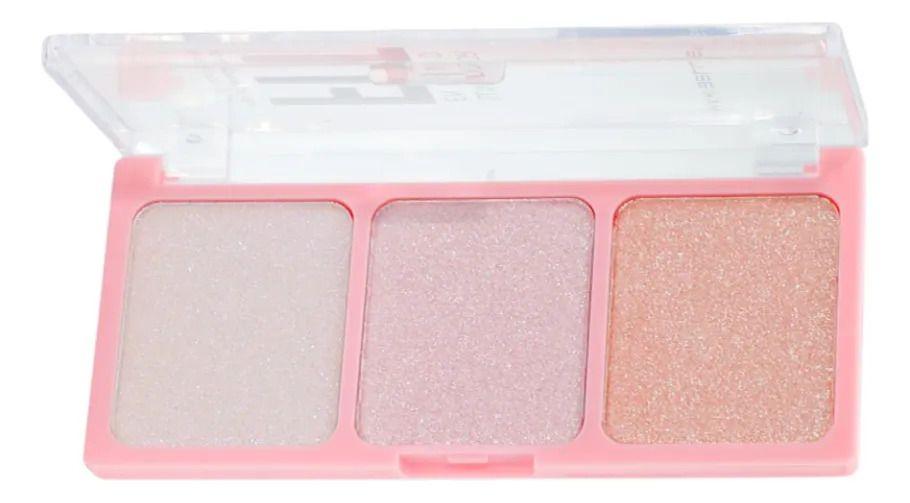 Set 2 Paletas Iluminadores 3 Tonos Polvo Brillo Natural ALJ-0