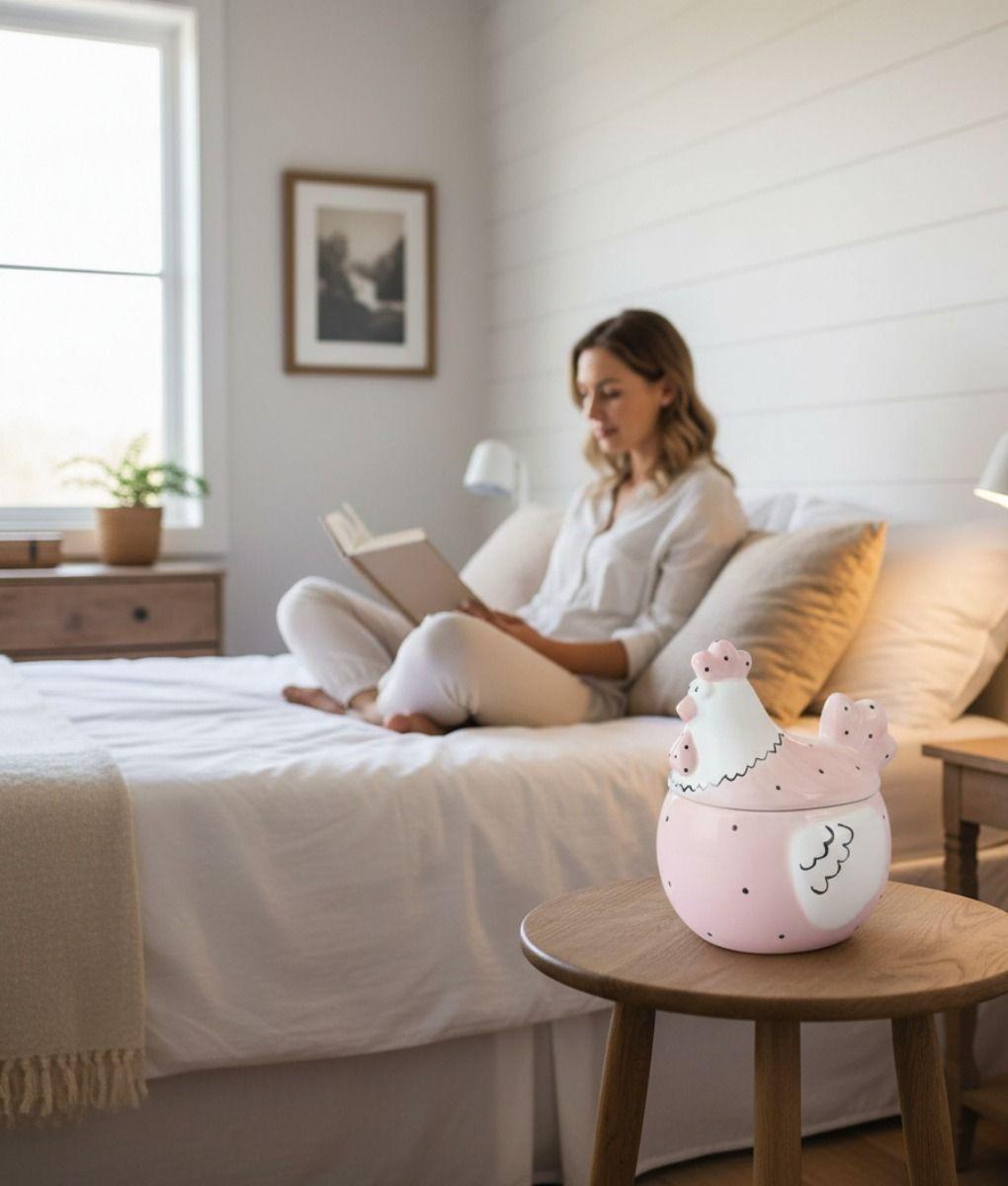 Huevera Decorativa Tapa Almacenamiento Cocina Hogar Jhn-6