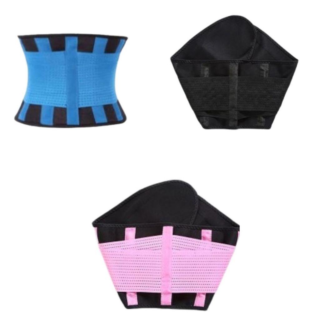 SET 2 FAJAS MOLDEADORA REDUCTOR CINTURA HOMBRES MUJERES LAU-4