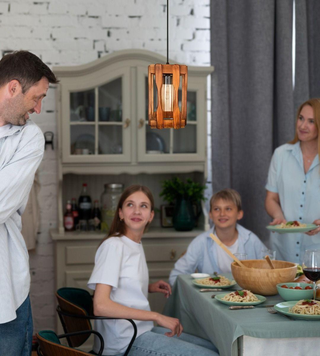 Lámpara Colgante Techo Vintage Rústica Decorativa Jhn-4