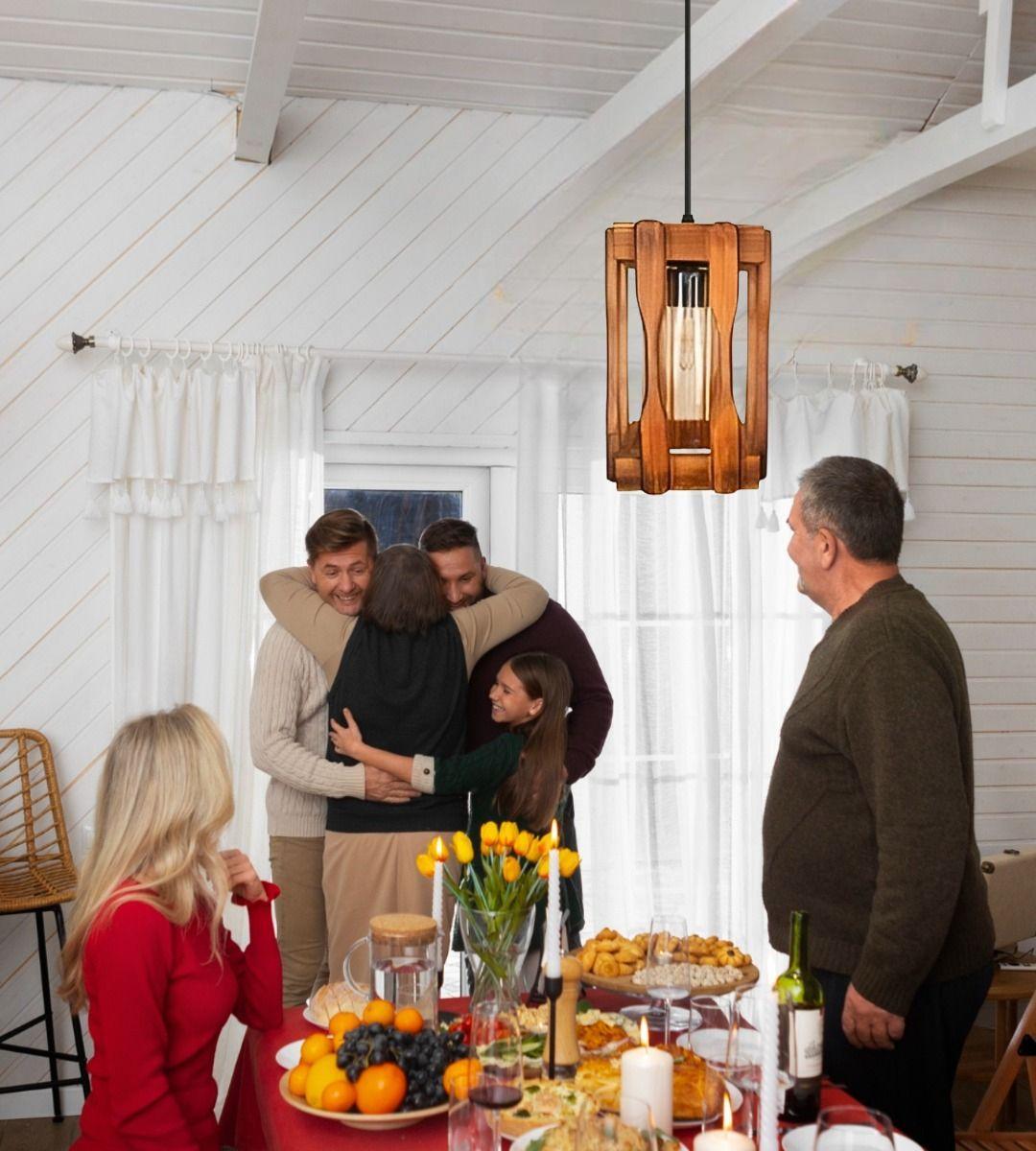 Lámpara Colgante Techo Vintage Rústica Decorativa Jhn-5