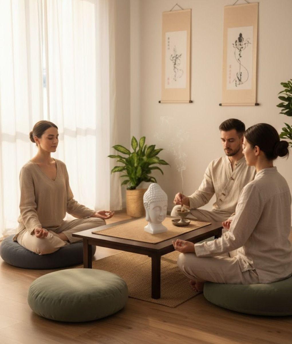 Estatua Adorno Decorativo Cabeza Buda Figura Versátil Jhn-2