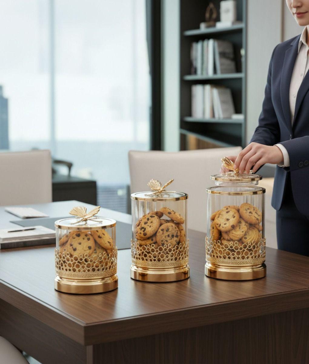 Set Frasco Decorativo Moderno Recipiente Adorno Hogar Jhn-5