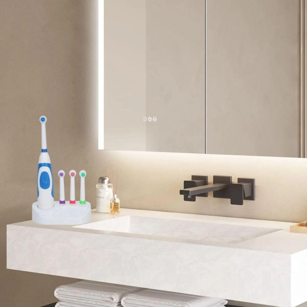 Cepillo Dental Eléctrico Portátil Pilas Cabezal Repuesto ALJ-3