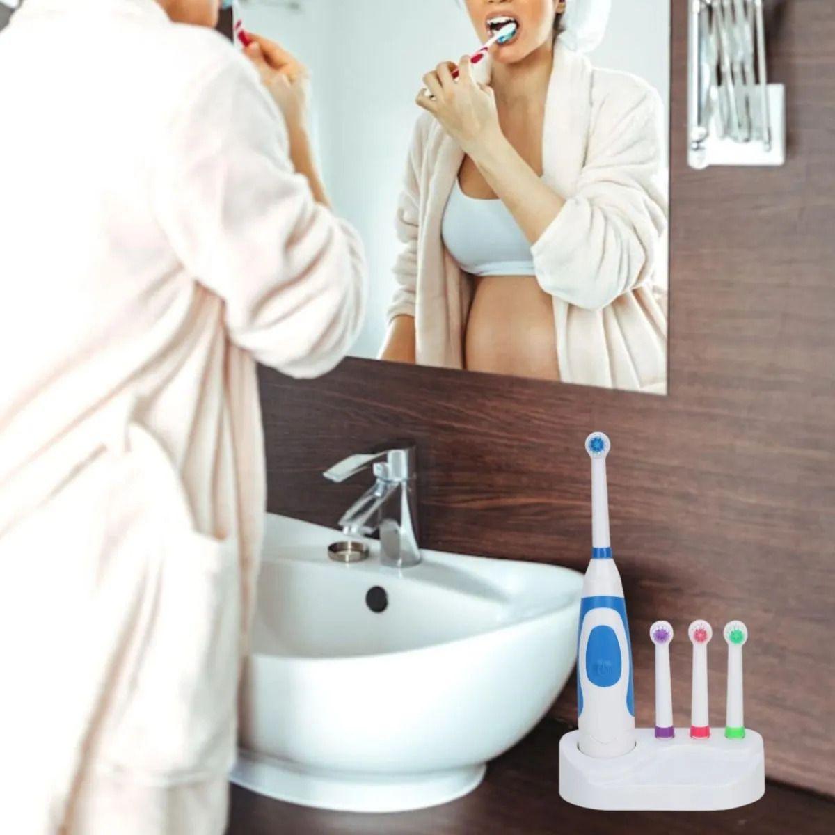 Cepillo Dental Eléctrico Portátil Pilas Cabezal Repuesto ALJ-5