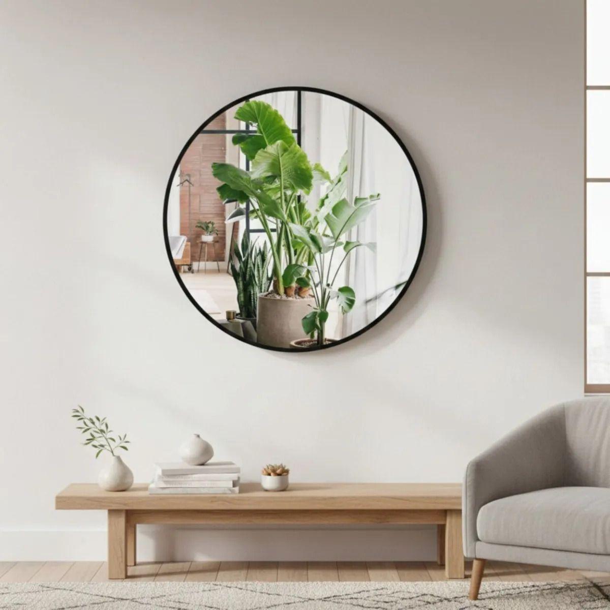 Espejo Pared Decorativo Redondo Diseño Minimalista Jhn-8