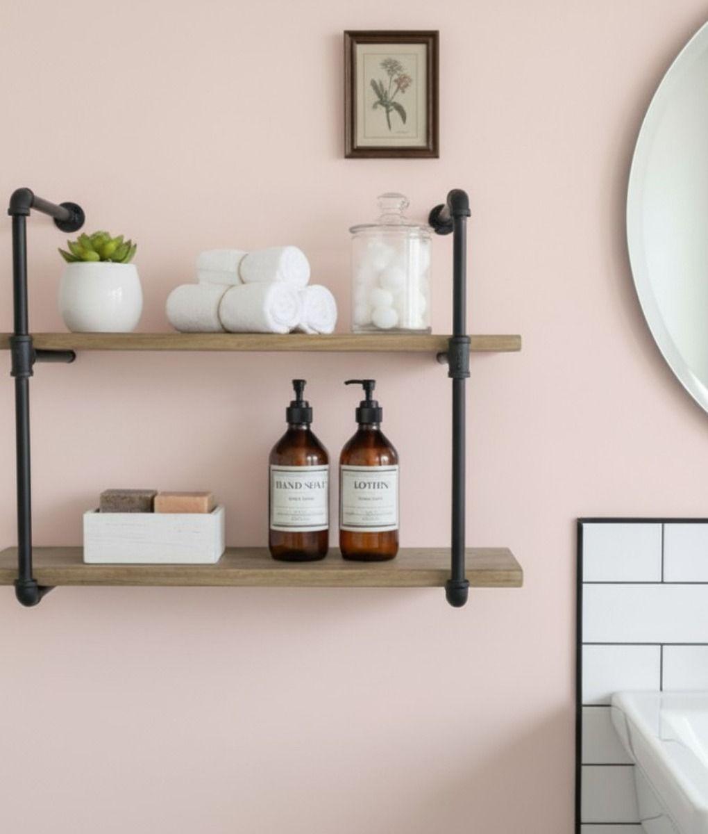 Estante Pared Diseño Industrial Almacenamiento Hogar Jhn-8