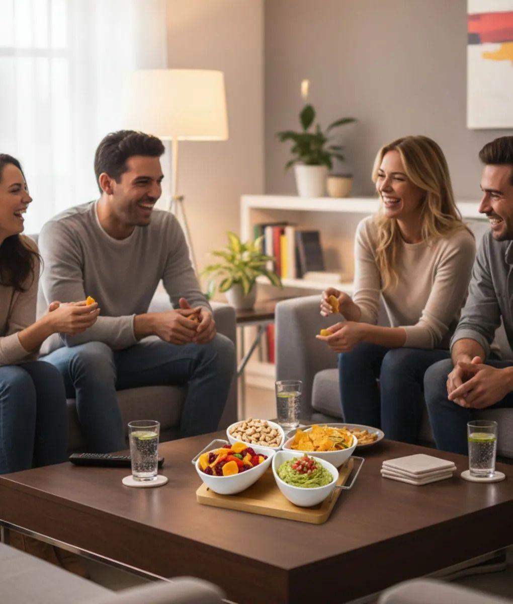 Juego 4 Soporte Snacks Moderno Degustación Servir Mesa Jhn-4