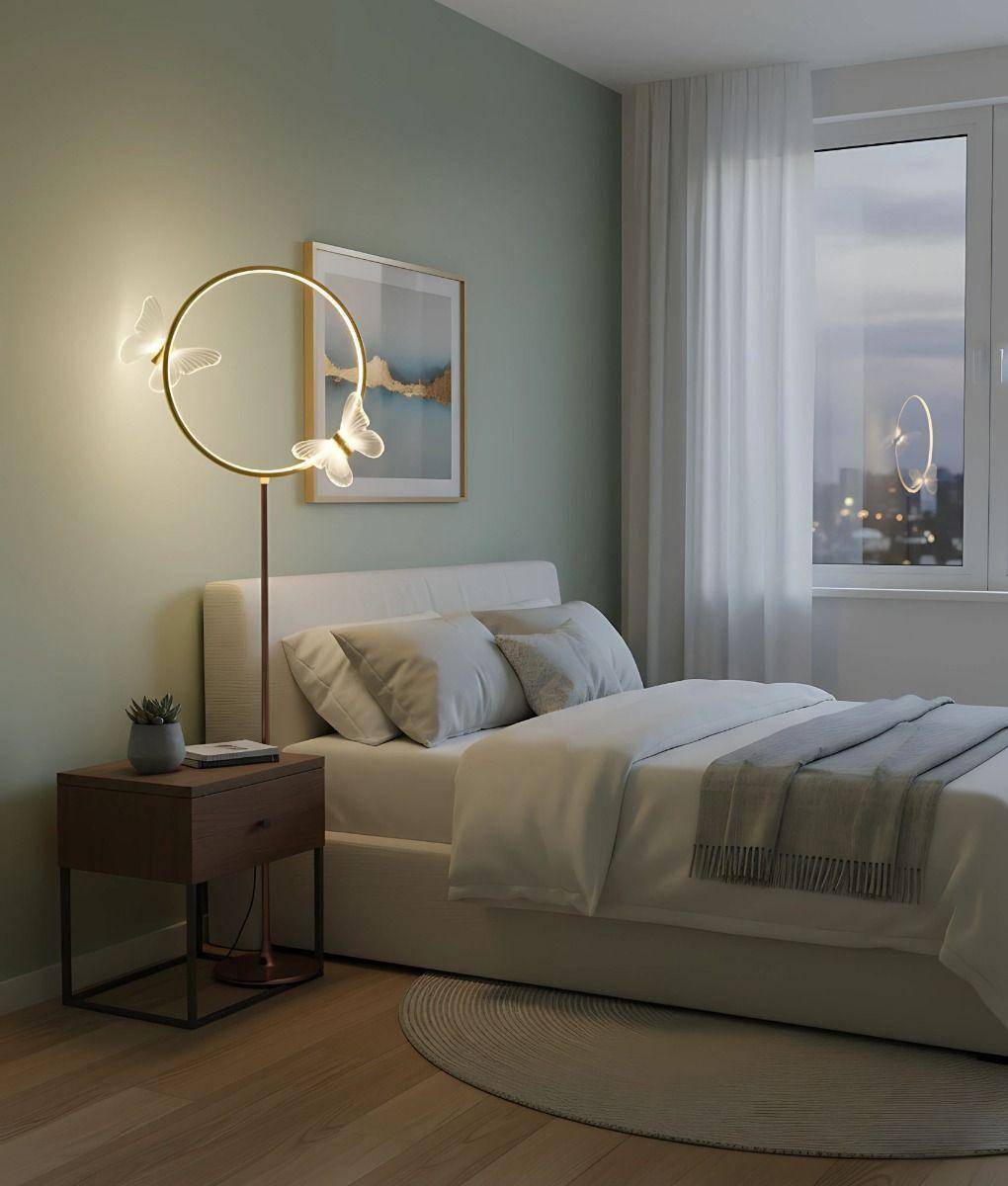 Lámpara Pie Decorativa Funcional Elegante Minimalista Jhn-6