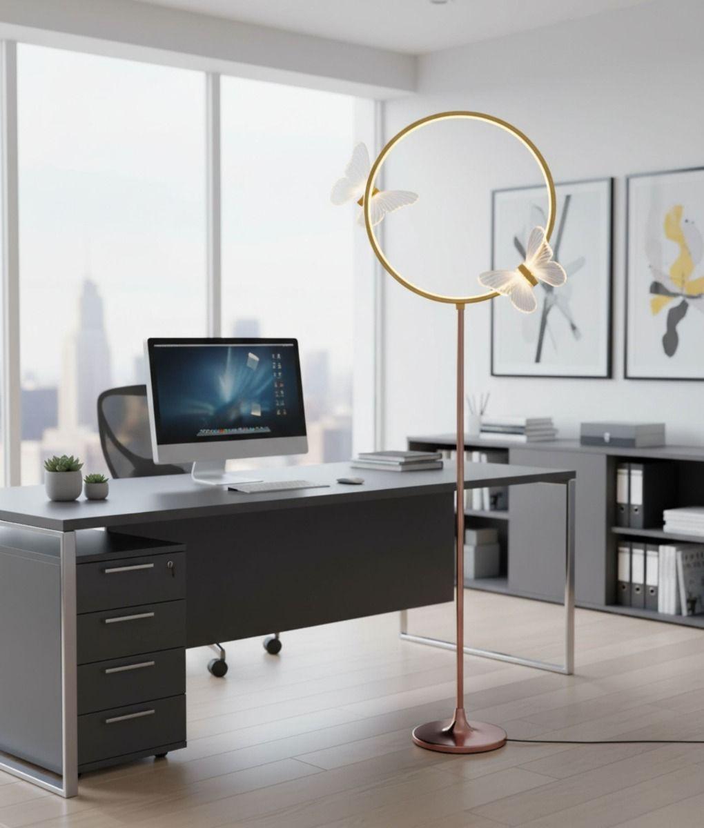 Lámpara Pie Decorativa Funcional Elegante Minimalista Jhn-9