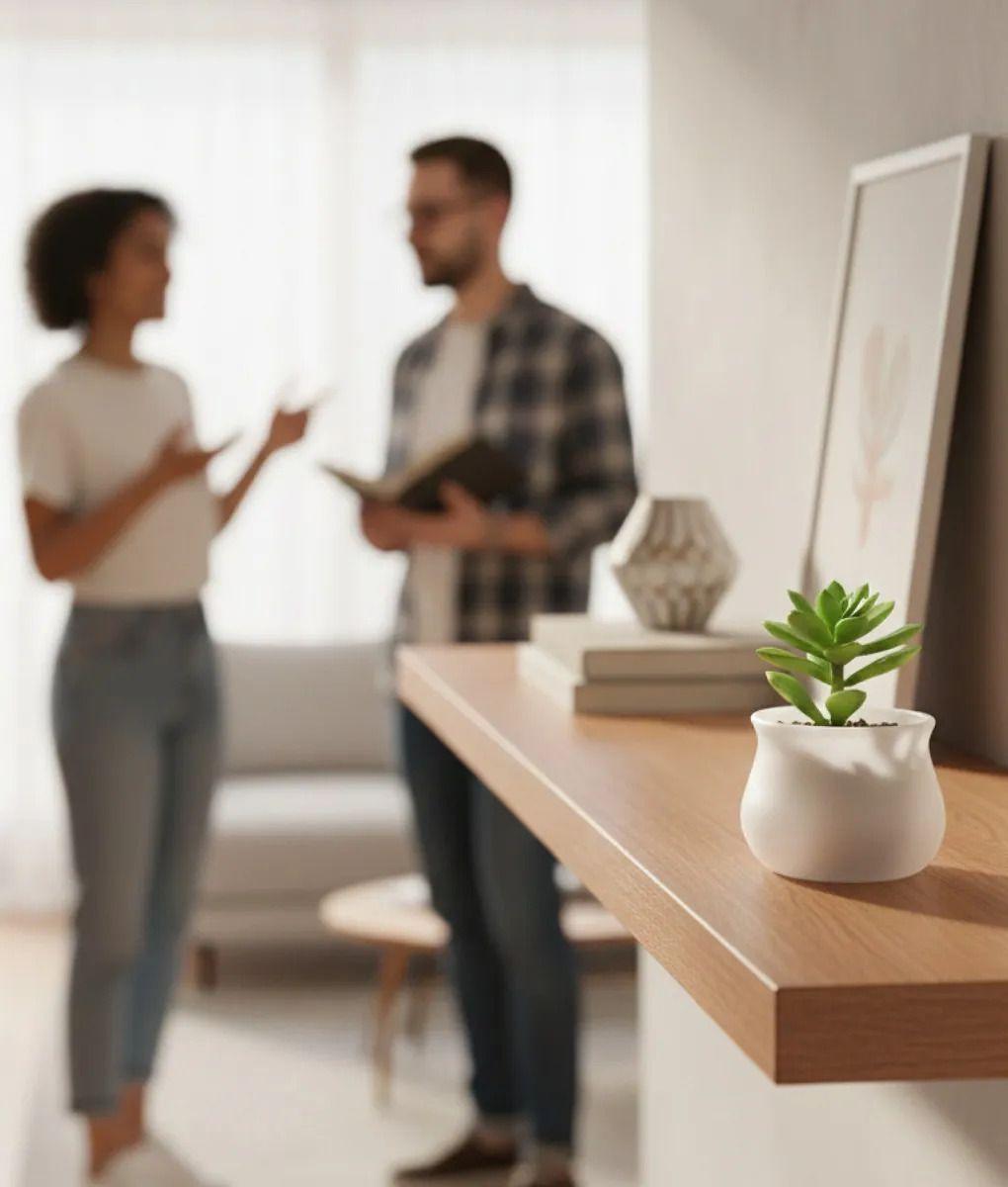 Set 7 Macetero Decorativo Moderno Diseño Curvo Versátil Jhn-4