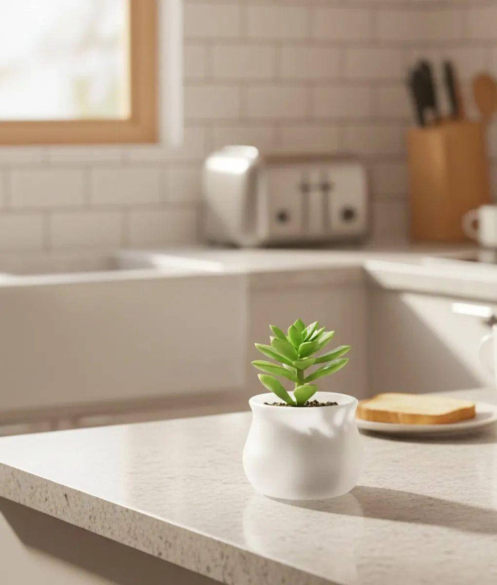 Set 7 Macetero Decorativo Moderno Diseño Curvo Versátil Jhn-5