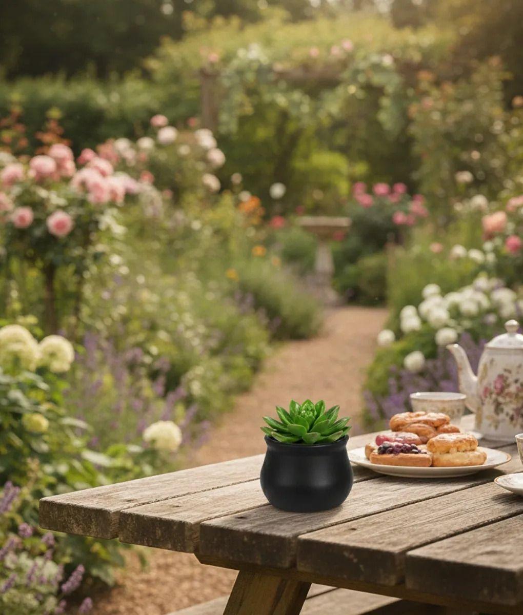 Set 7 Macetero Decorativo Moderno Diseño Curvo Versátil Jhn-9