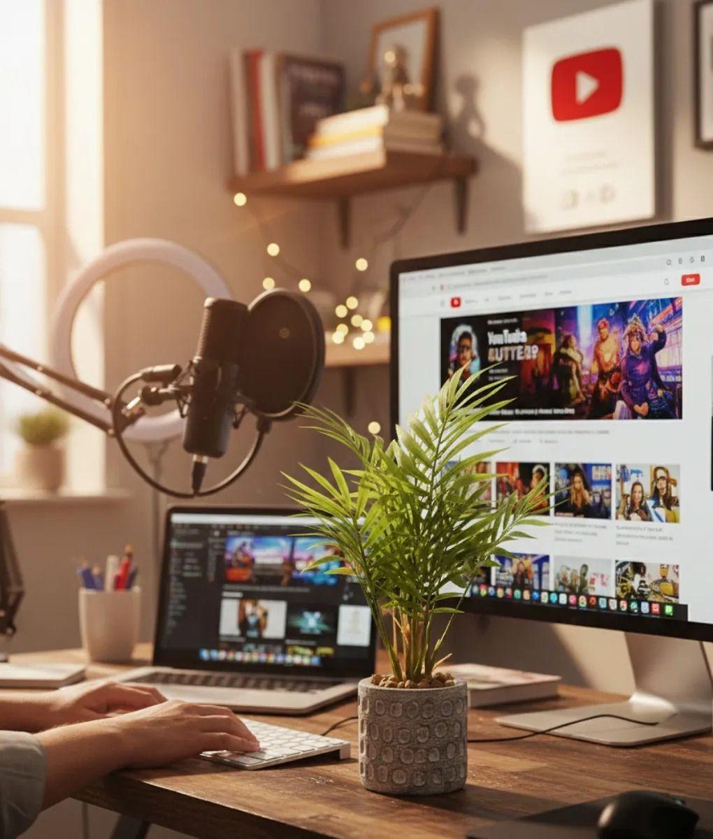 Planta Decorativa Artificial Palmera Adorno Botánico Jhn-5