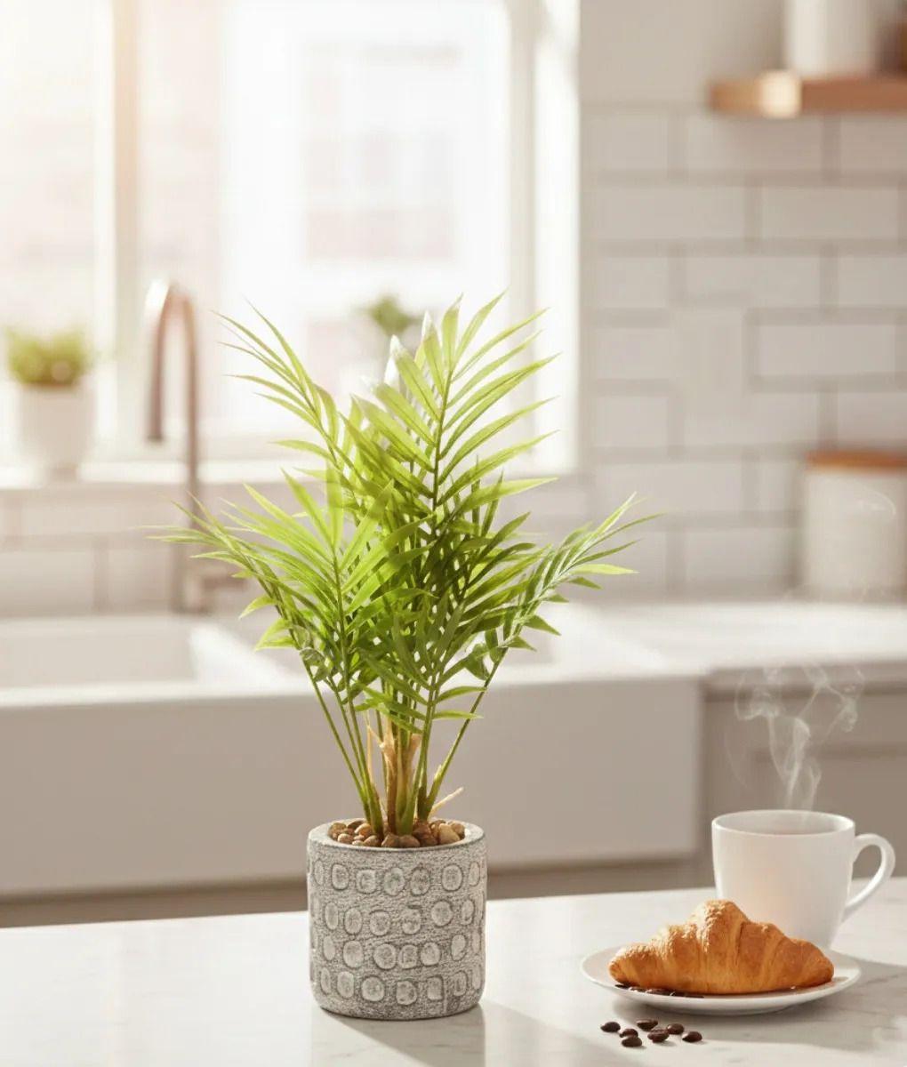 Planta Decorativa Artificial Palmera Adorno Botánico Jhn-8