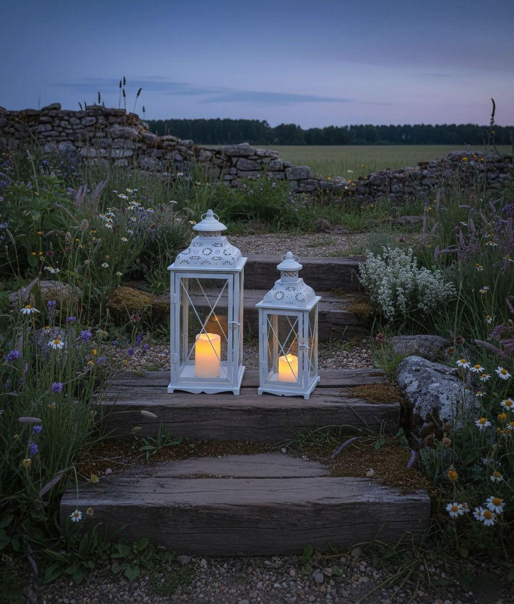 Set 2 Portavelas Decorativo Funcional Diseño Clásico Jhn-8