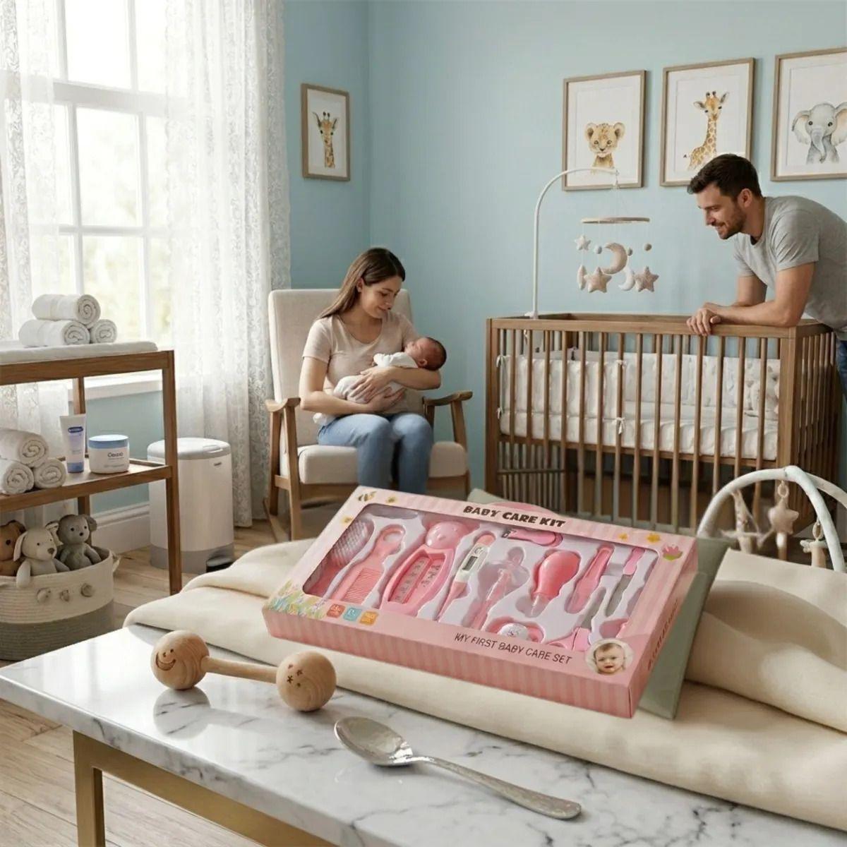 Kit Higiene Bebes Cortauñas Termómetro Aspirador Nasal ALJ-4