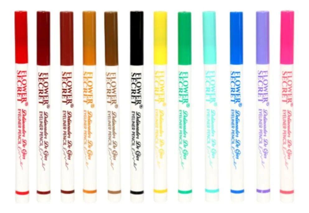 Set 5 Delineadores Ojos Colores Fantasía Larga Duración ALJ-9