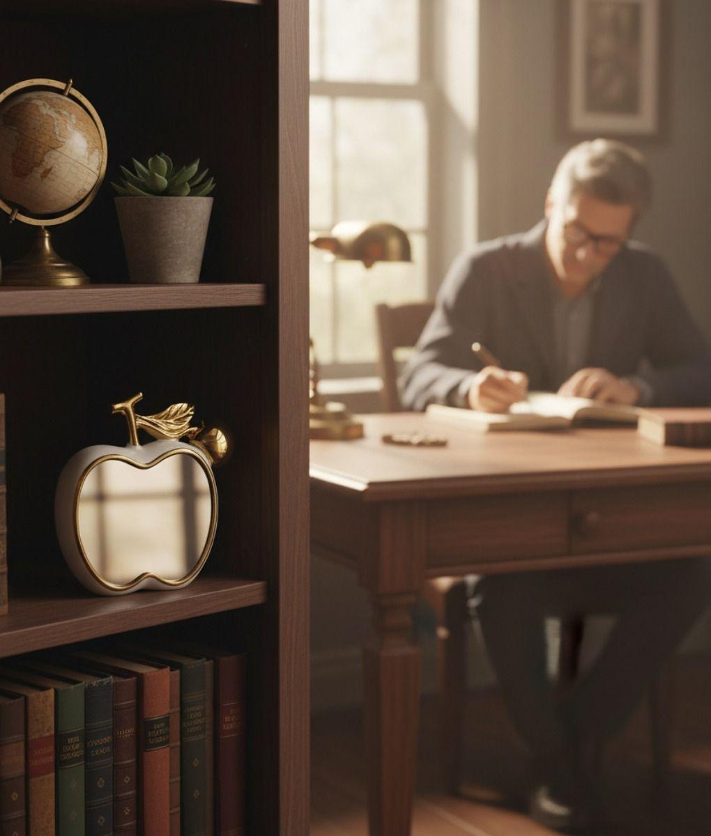 Figura Decorativa Reflejos Espejo Diseño Frutal Adorno Jhn-9