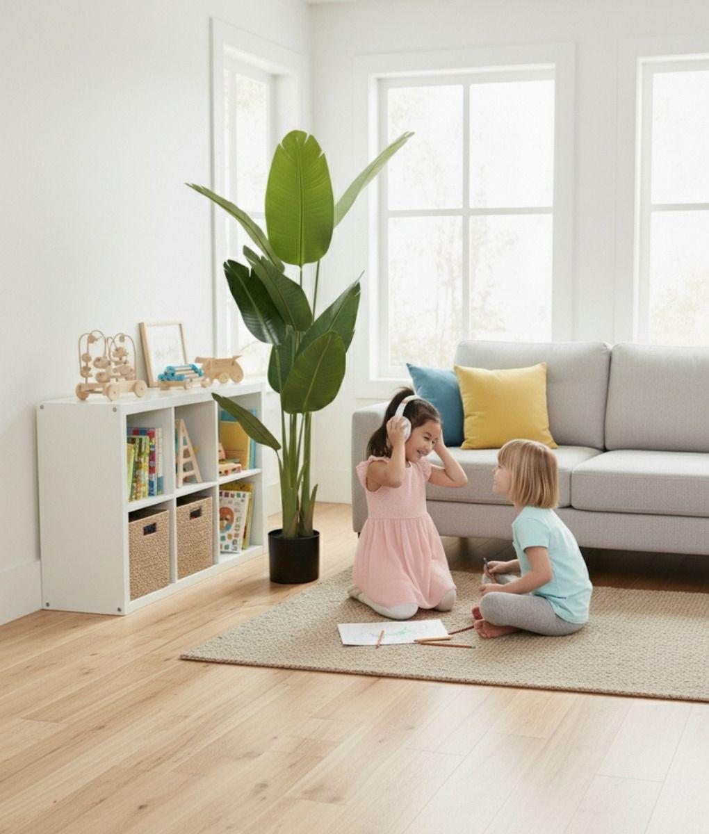 Planta Artificial Decorativa Ave de Paraíso Adorno Hogar Jhn-3