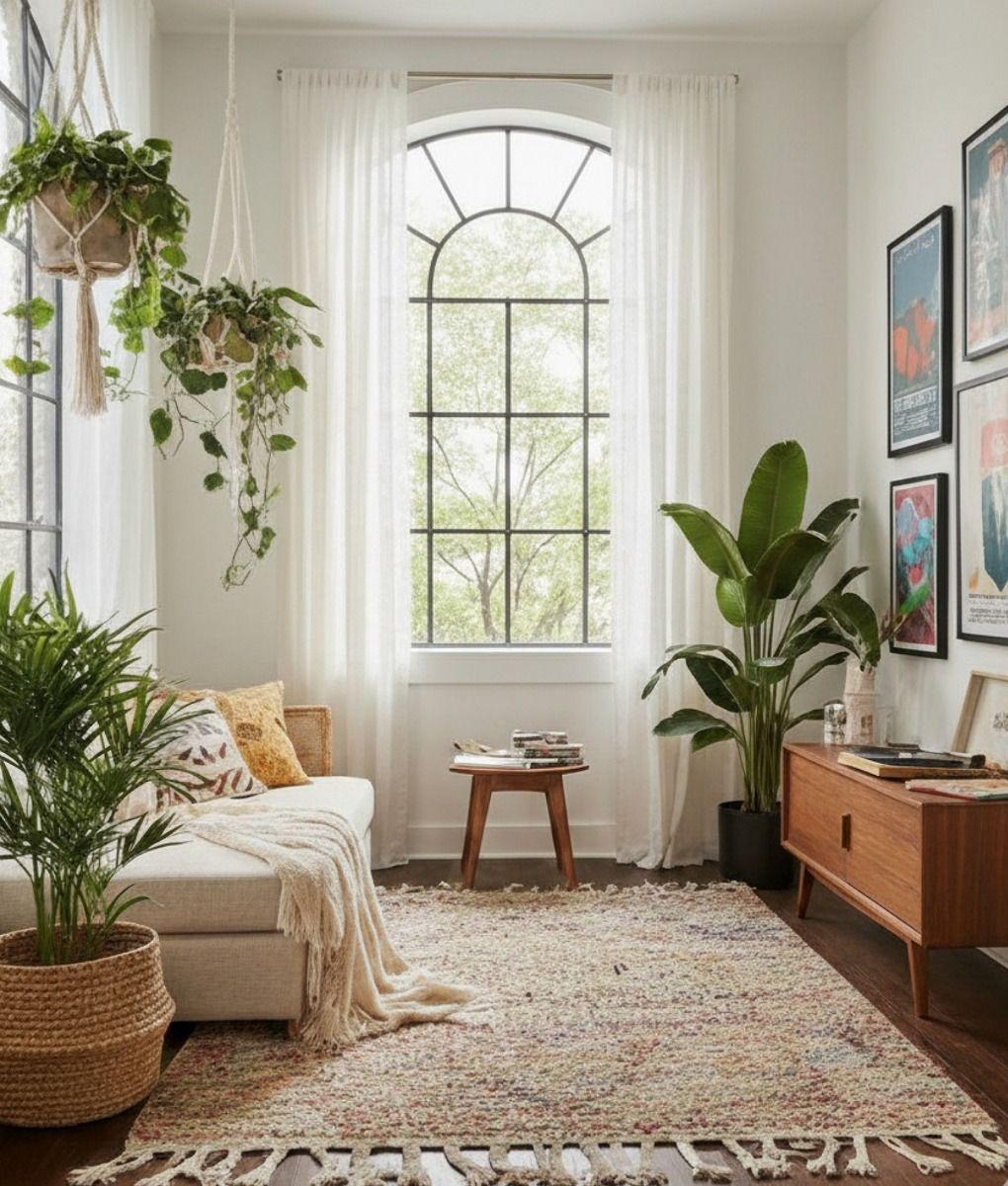 Planta Artificial Decorativa Ave de Paraíso Adorno Hogar Jhn-6