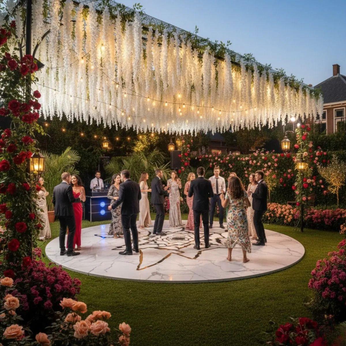 Flor Artificial Decorativa Cascada Flores Colgantes Jhn-6