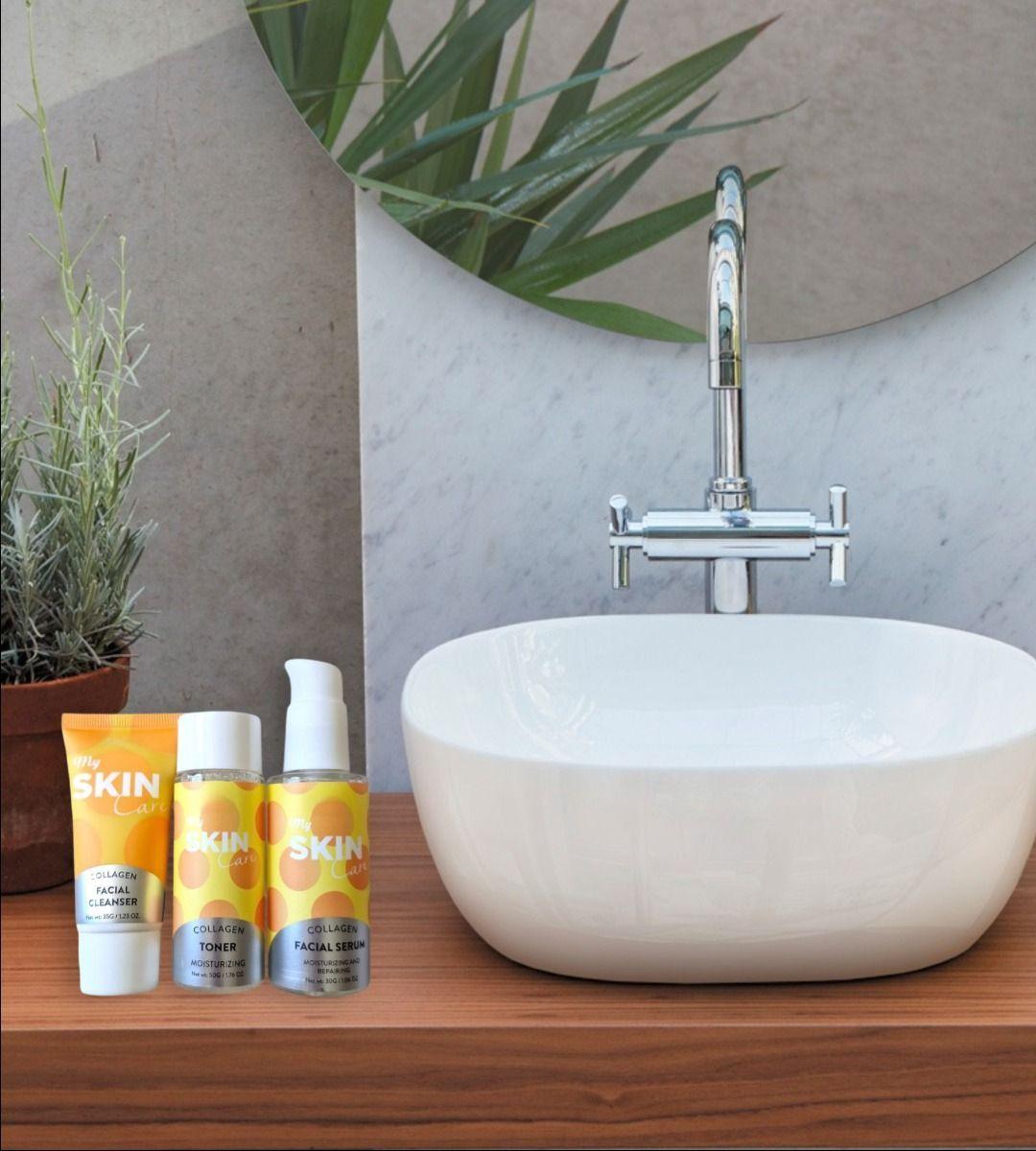 Kit Skincare Colágeno Limpiador Tónico Serum Facial Jhn-7