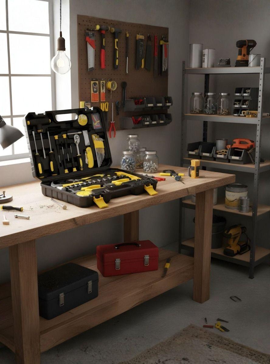 Kit Herramientas Mecánicas Manuales Combinadas Maletín Jhn-5