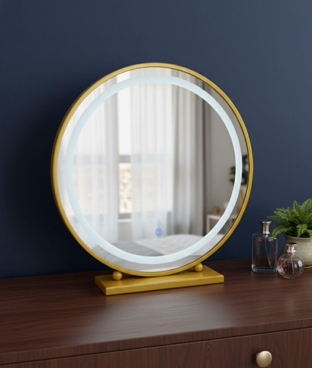 Espejo Decorativo Mesa Panel Táctil Luz LED Hogar Jhn-8