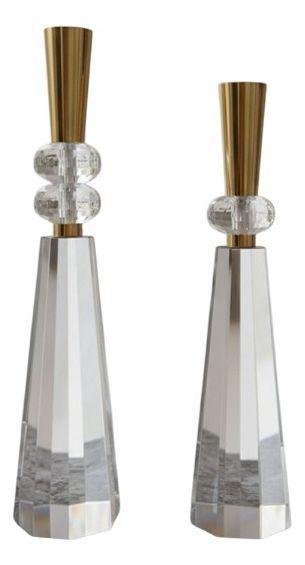 Set 2 Portavelas Decorativo Lujo Centro Mesa Evento Jhn-2