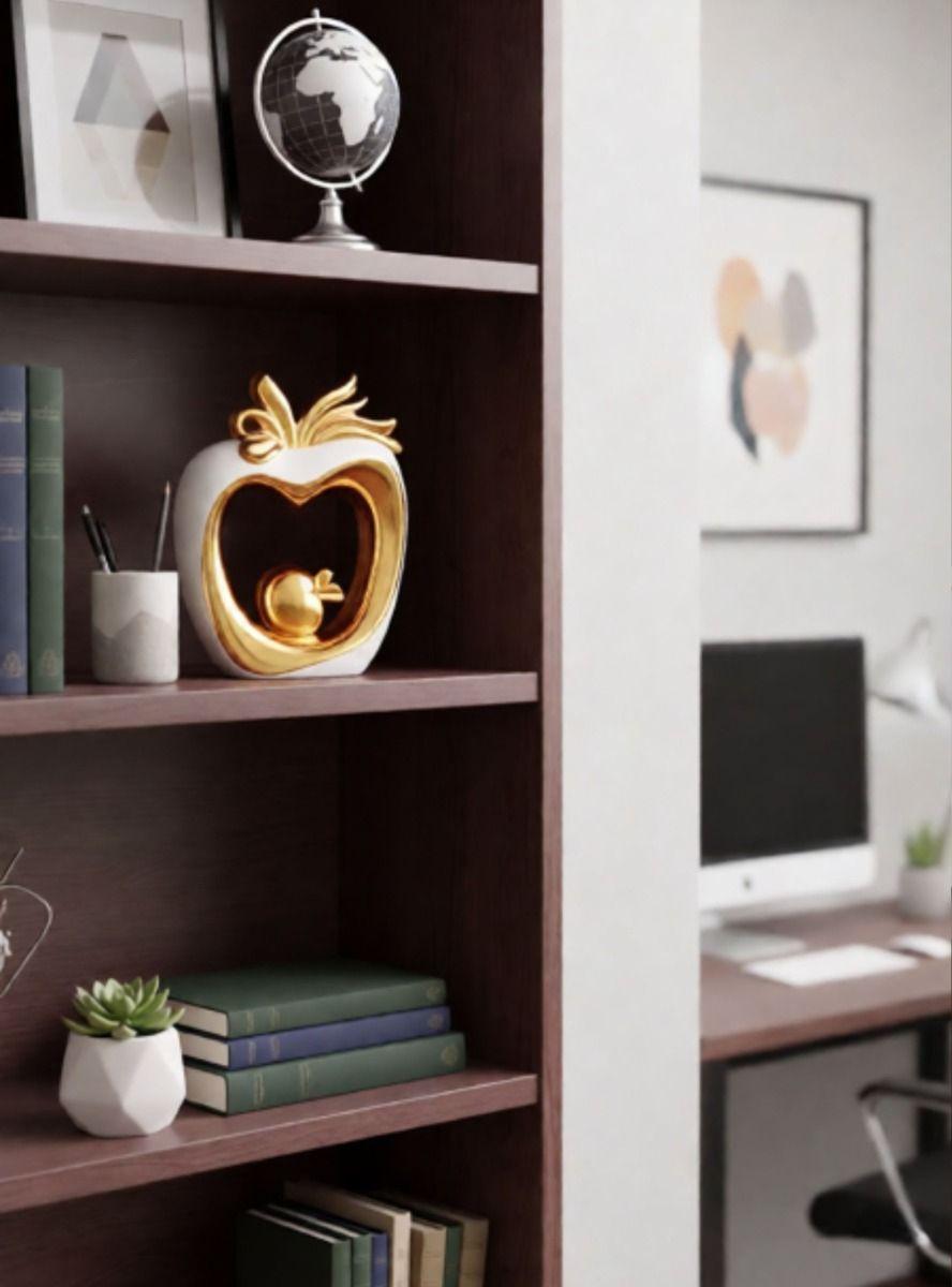 Figura Decorativa Manzana Minimalista Adorno Estatua Jhn-6
