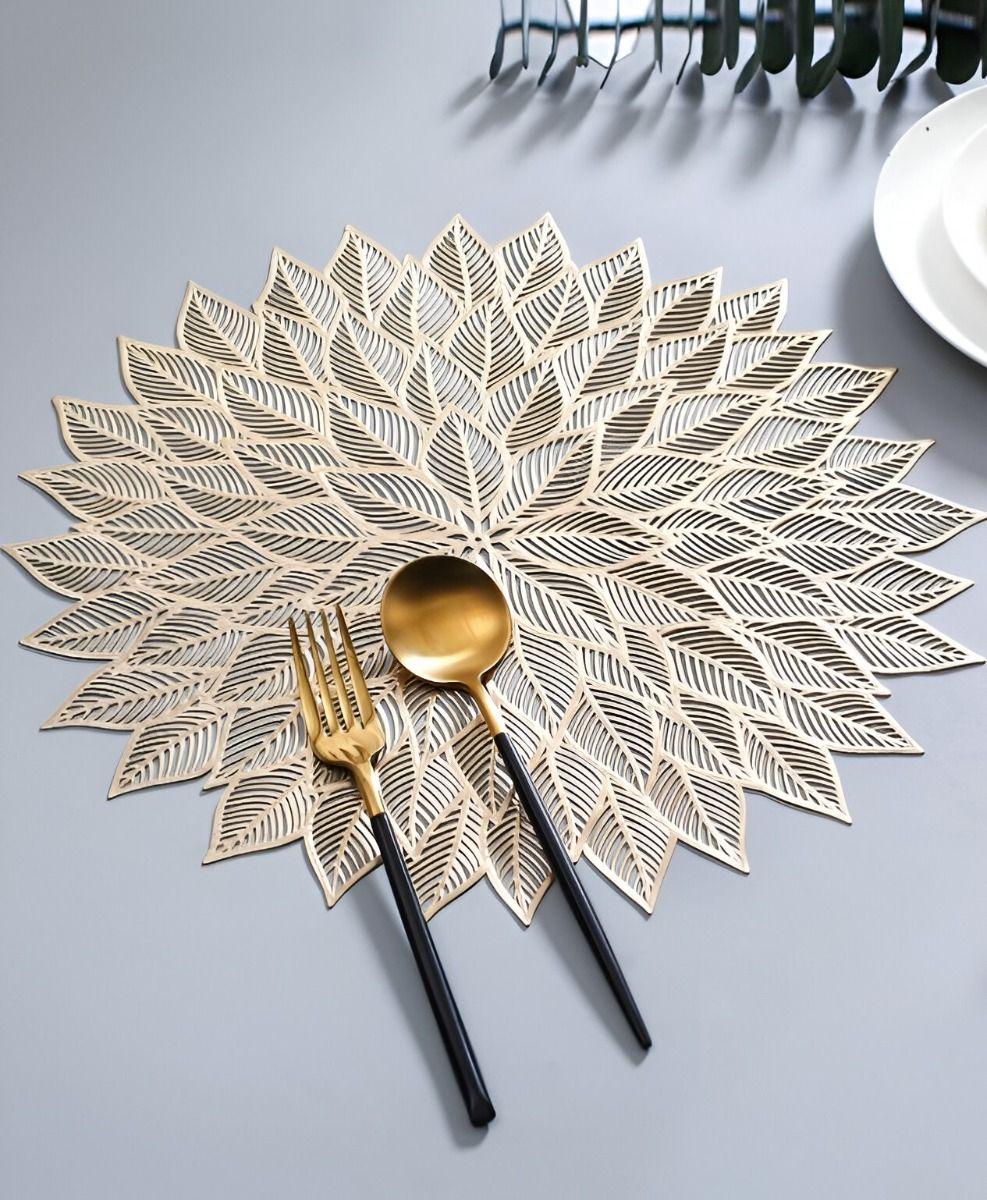 Set de 10 Manteles Individuales Patrón Hojas Plantas Jhn-3