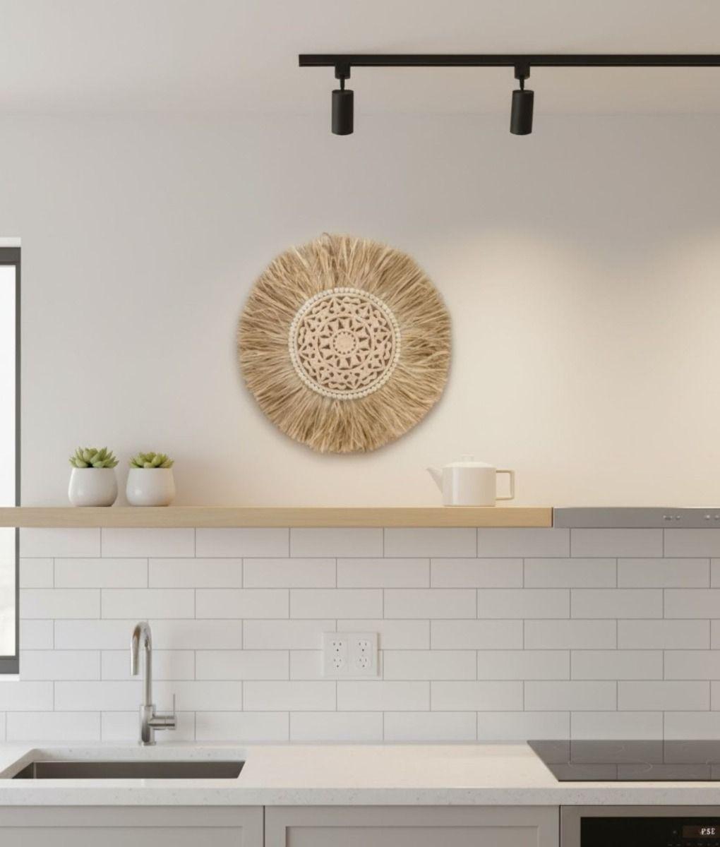 Adorno Pared Circular Texturizado Cuadro Pieza Central Jhn-4