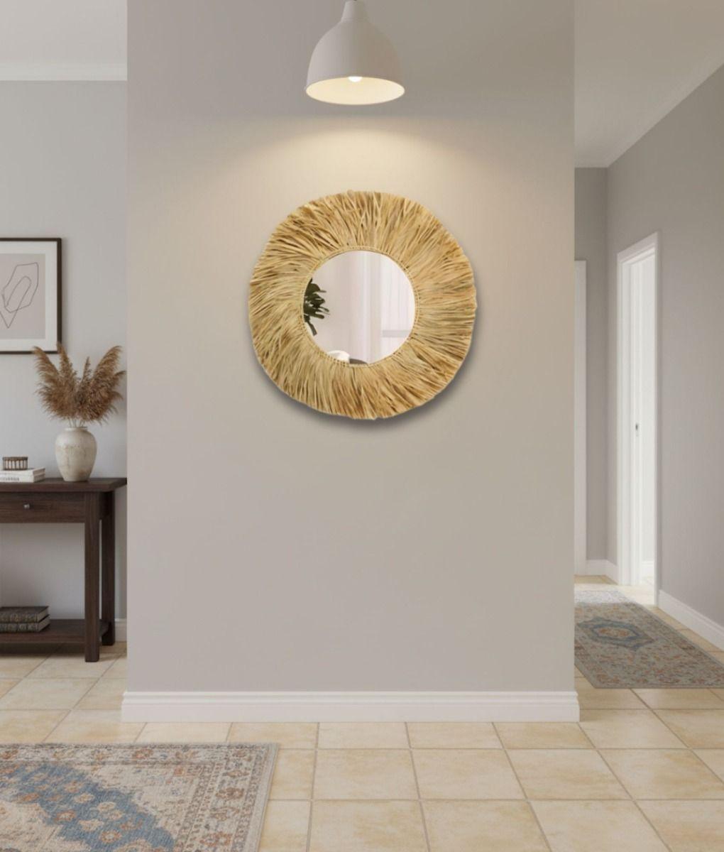 Espejo Pared Decorativo Naturalista Moderno Adorno Hogar Jhn-7