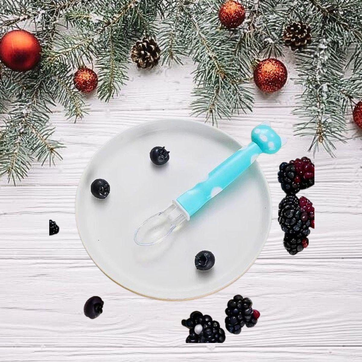 Set 9 Cucharas Silicona Diseño Osito Entrena Bebes Lau-2