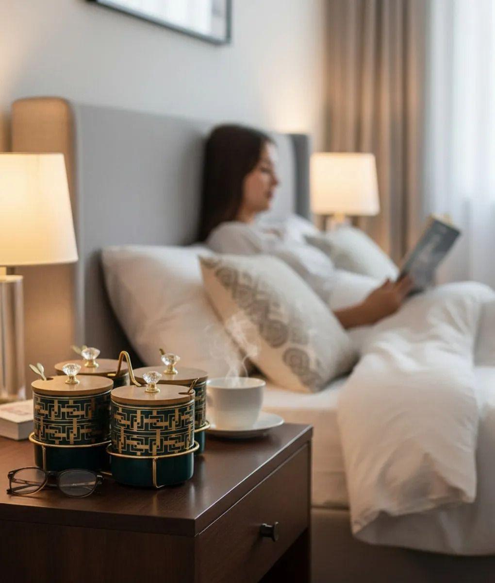 Juego Contenedores Frascos Organización Estilo Elegante Jhn-4