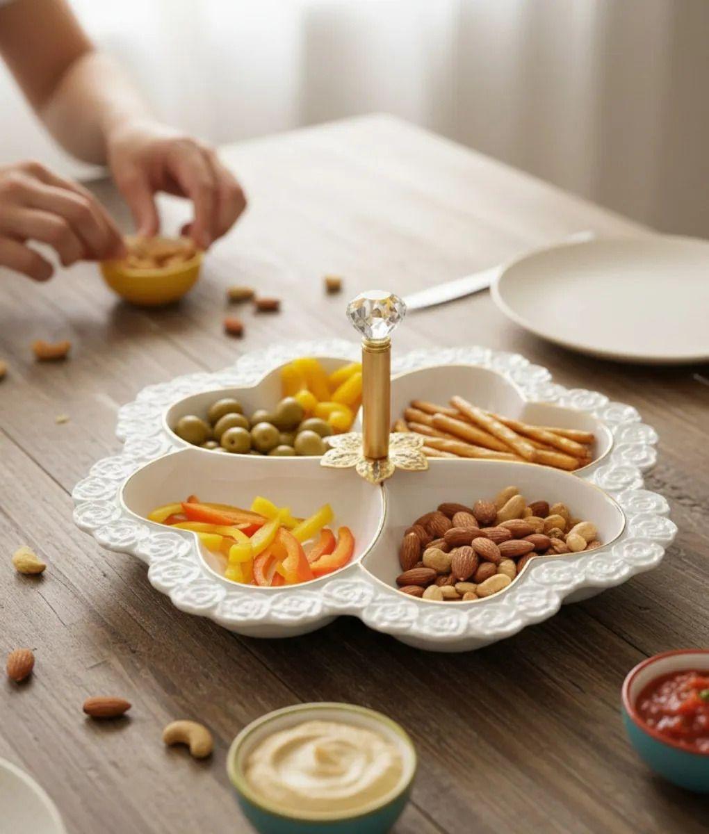 Bandeja Decorativa Servir Adorno Diseño Corazones Jhn-5