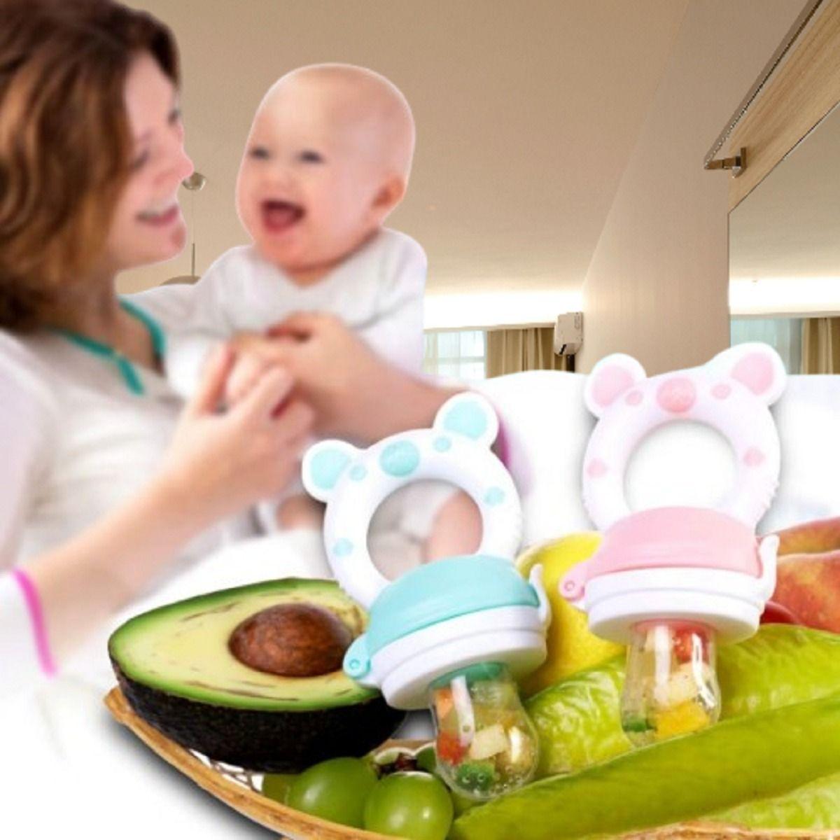 Set 4 Chupete Alimentador Comedor Frutas Silicona Bebe Lau-6