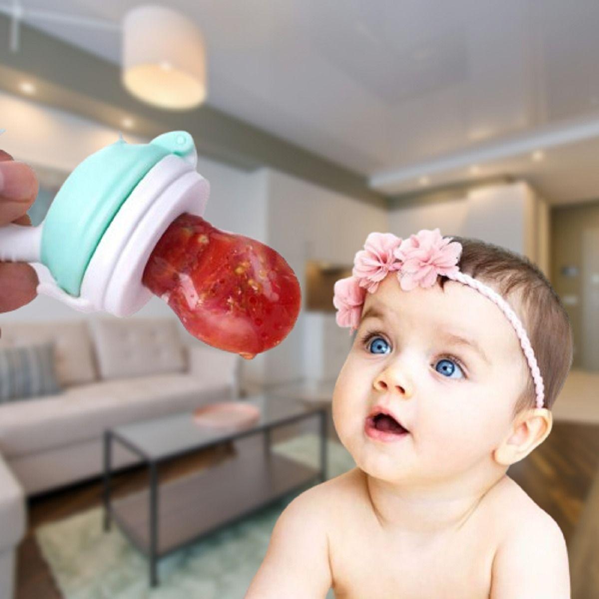 Set 4 Chupete Alimentador Comedor Frutas Silicona Bebe Lau-7