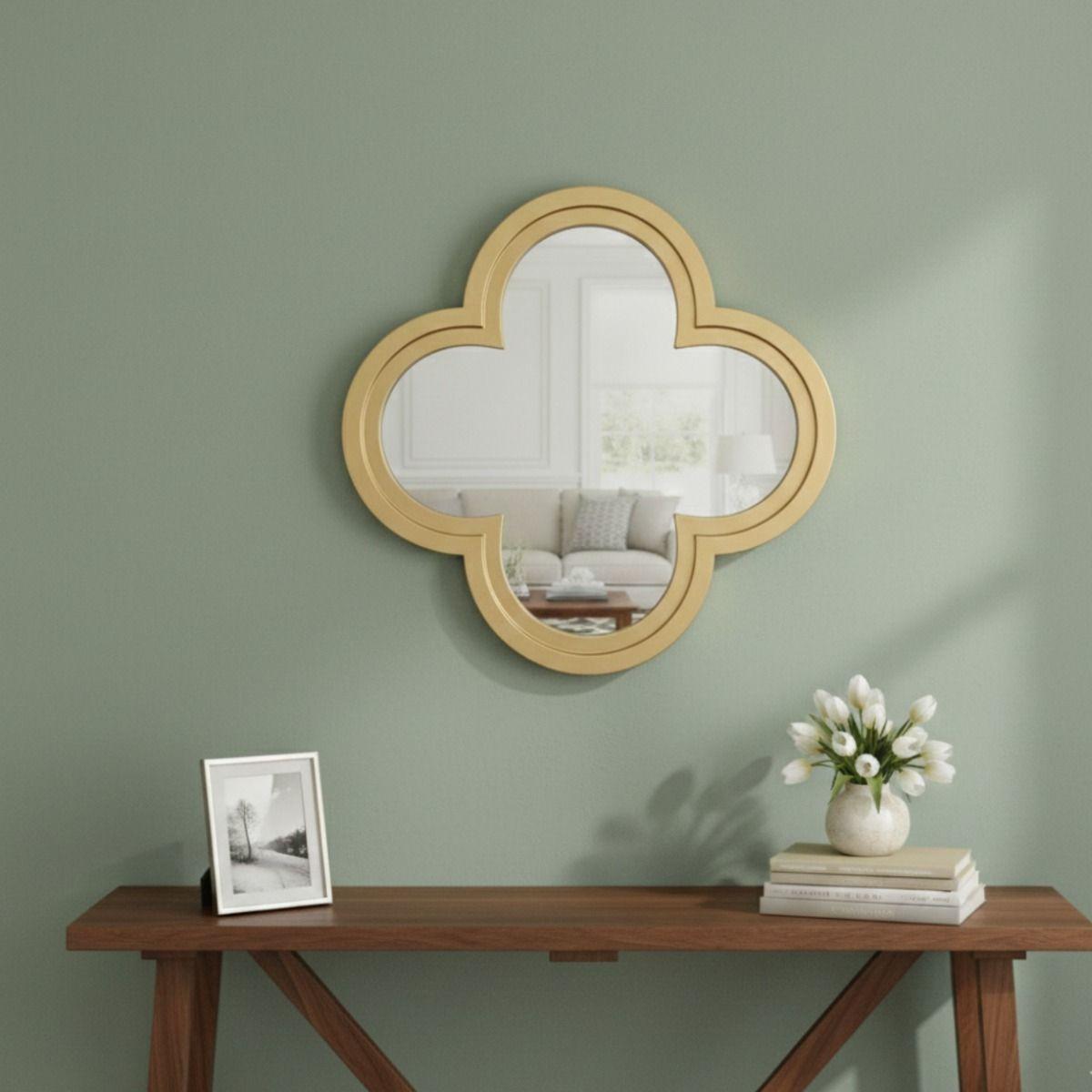 Espejo Pared Decorativo Estilo Diseño Flor Ciruelo Hogar Jhn-9