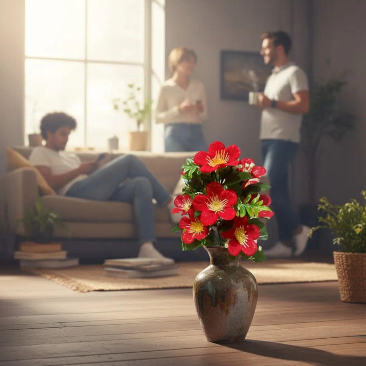 Set 3 Ramo Floral Artificial Elegante Vitalidad Infinita Jhn-4