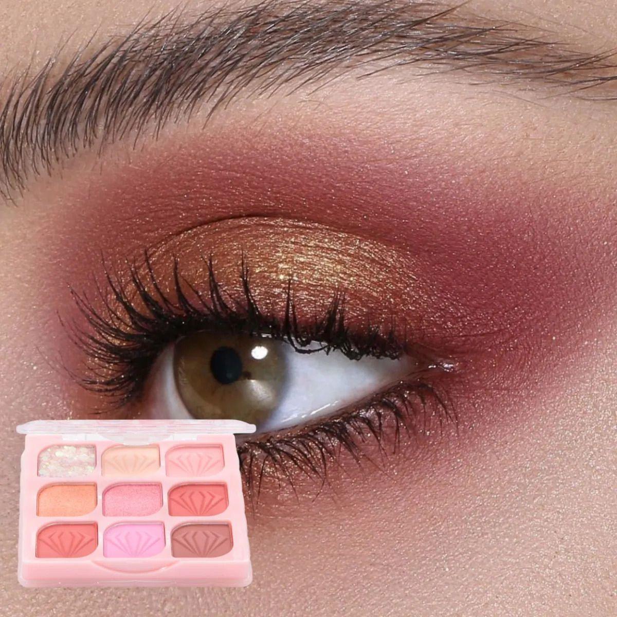 Paleta Sombras Ojos 9 Tonos Compacta Larga Duración ALJ-6