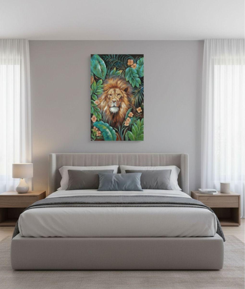 Cuadro Decorativo Adorno Pared León Jungla Hogar Jhn-6