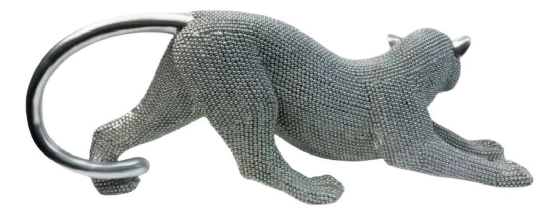 Estatua Animal Coleccionable Escultura Artesanía Plata Jhn-3