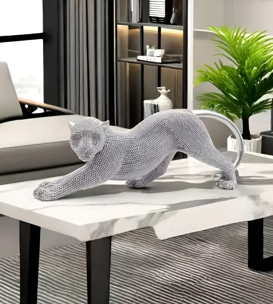 Estatua Animal Coleccionable Escultura Artesanía Plata Jhn-6