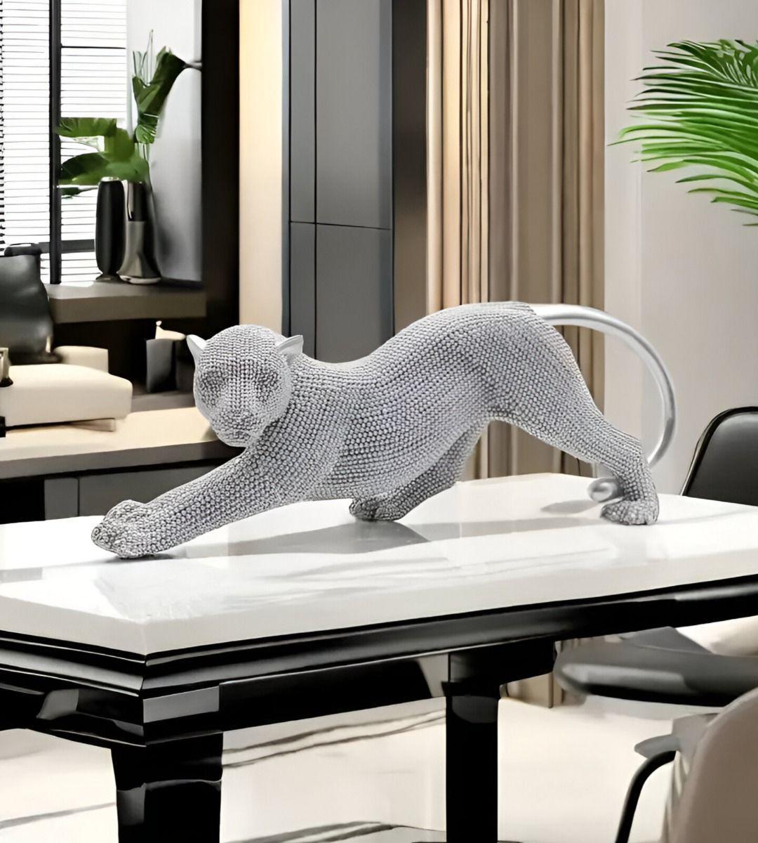 Estatua Animal Coleccionable Escultura Artesanía Plata Jhn-8