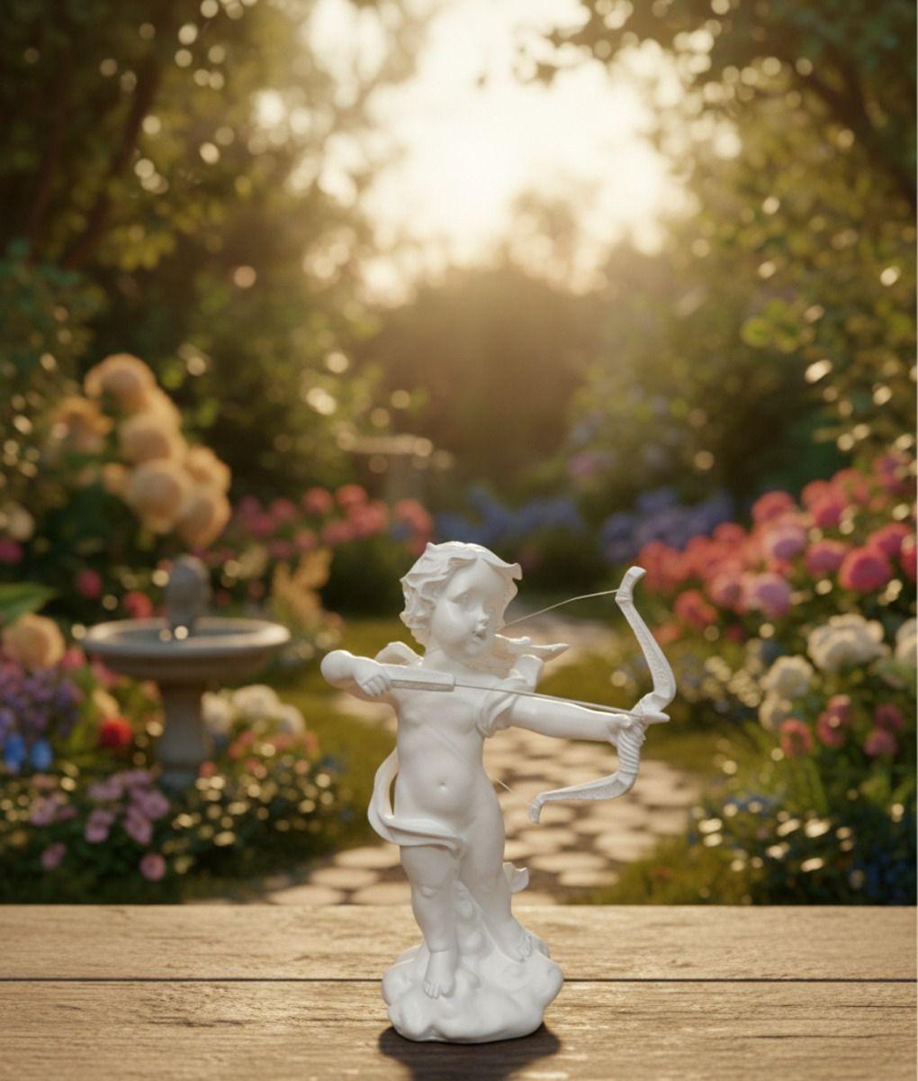 Estatua Decorativa Ángel Cupido Escultura Adorno Hogar Jhn-4